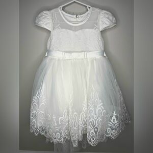 white color little gril dress
